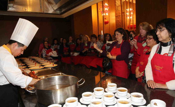 驻埃及大使馆举办迎新春中国厨艺展示活动