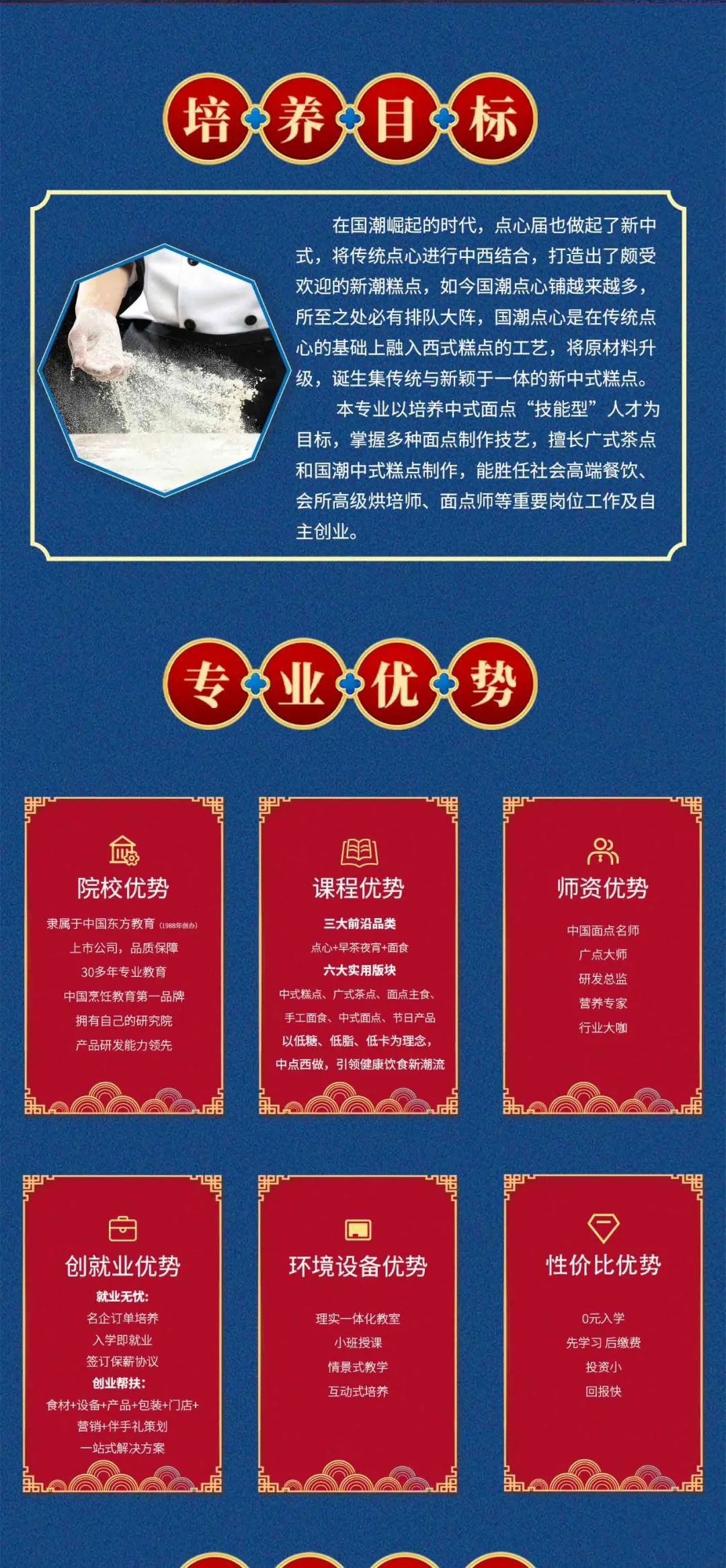 热门专业 | 三个月国潮名点研修班专业介绍